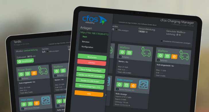 
                              Gambar cFos Aplikasi Manajer Pengisian Daya
                           