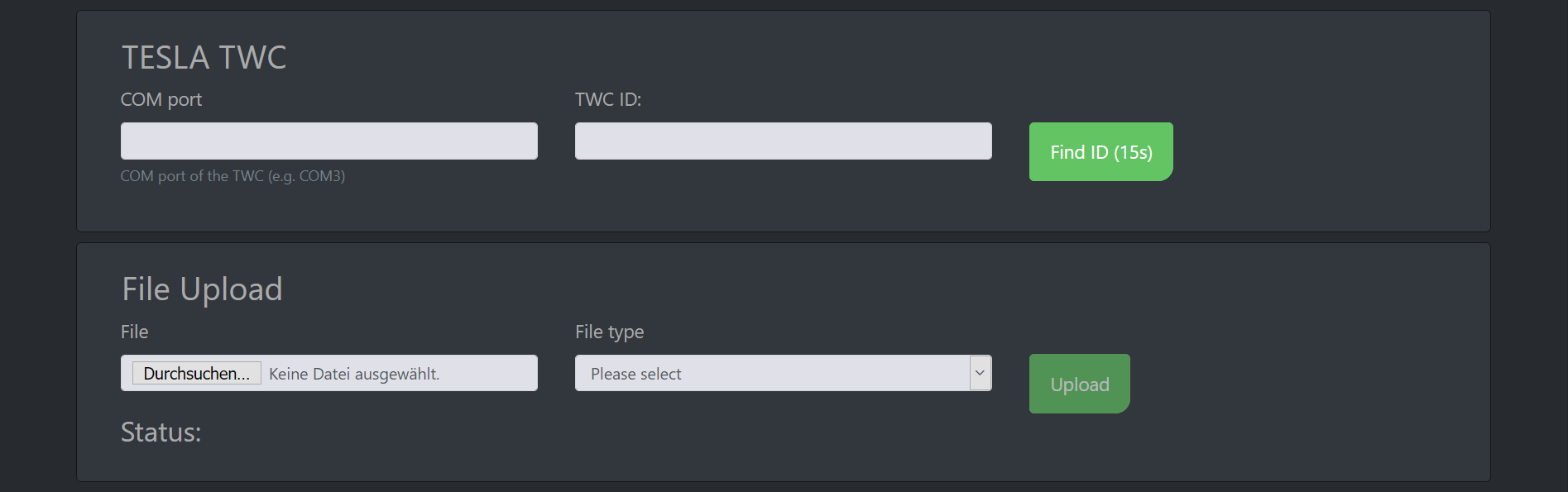 Screenshot #4 תיעוד מנהל החיוב של cFos - הגדרות מערכת