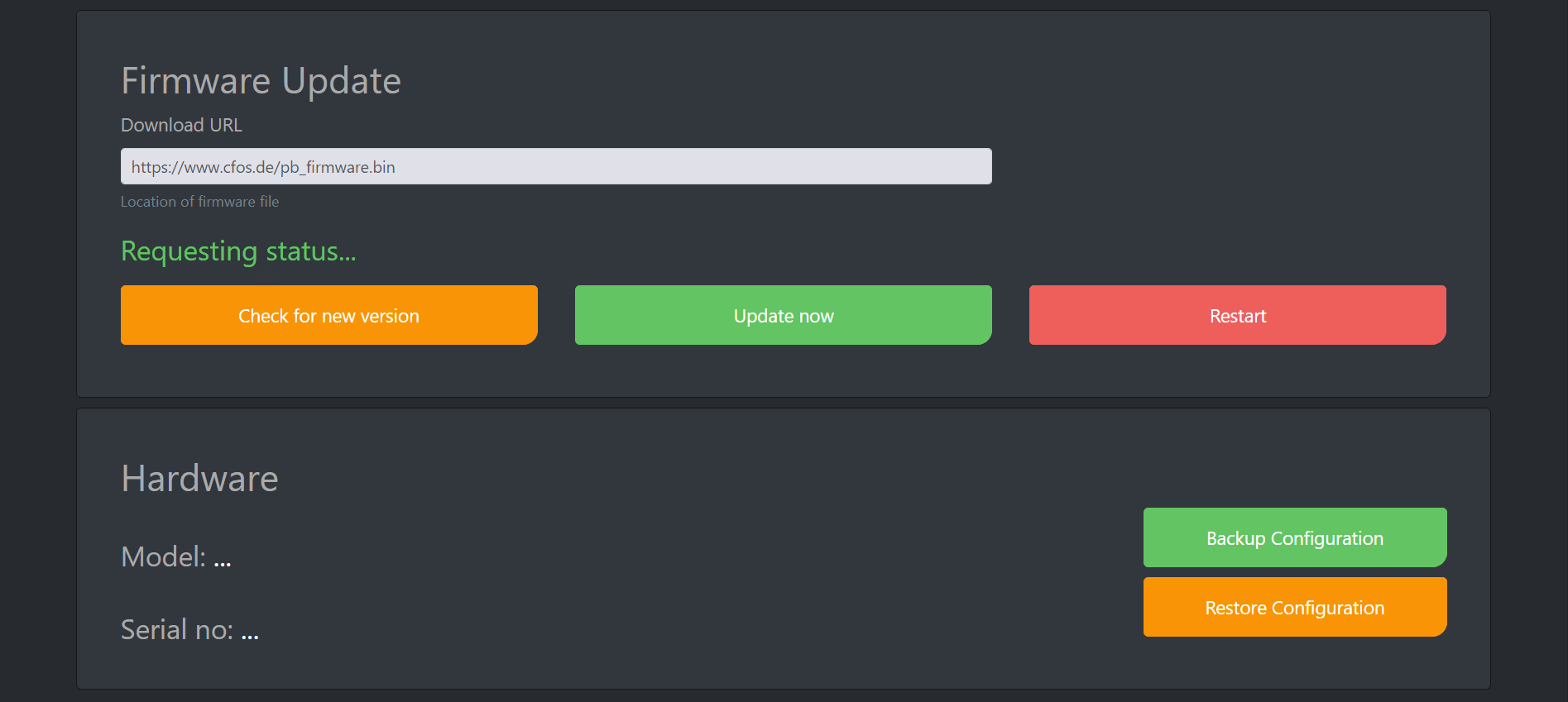 Screenshot #4 cFos Charging Manager Documentation - cFos Power Brain Controller Configuration